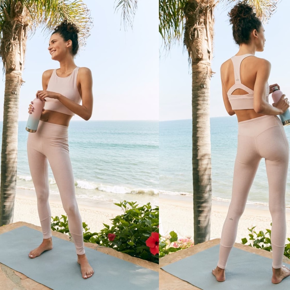 Alo High Waist Lounge Legging - Bone Heather